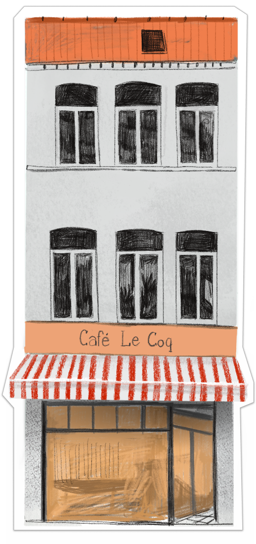 Café Le Coq -  Ixelles Bruxelles